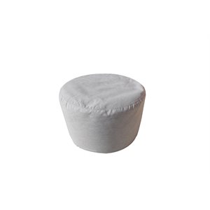 POUF MONACO GRIS PÂLE MOSS